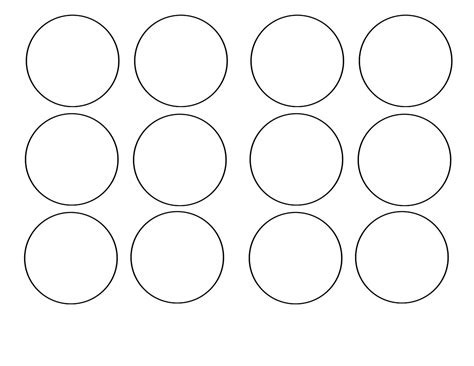 Cake Topper Circle Template